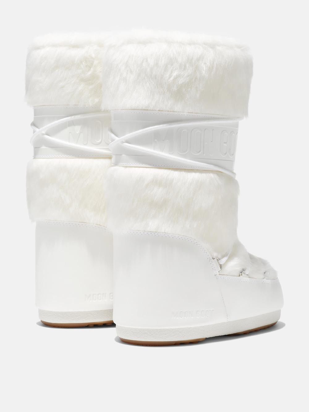 Moon Boot ICON BIANCO IN ECOPELLICCIA Soddisfazione Garantita