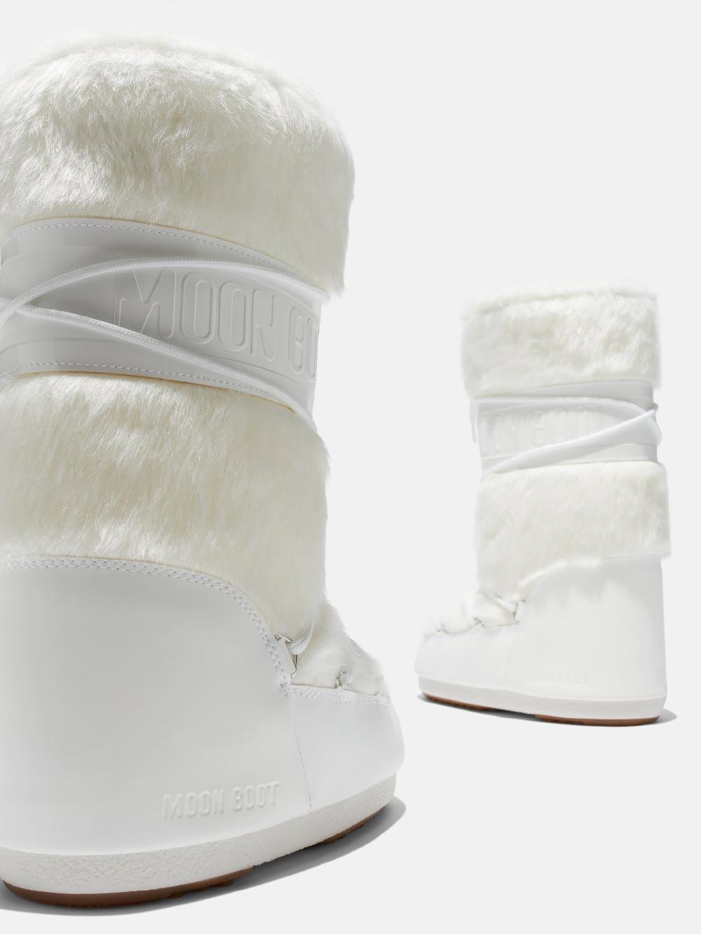 Moon Boot ICON BIANCO IN ECOPELLICCIA Soddisfazione Garantita