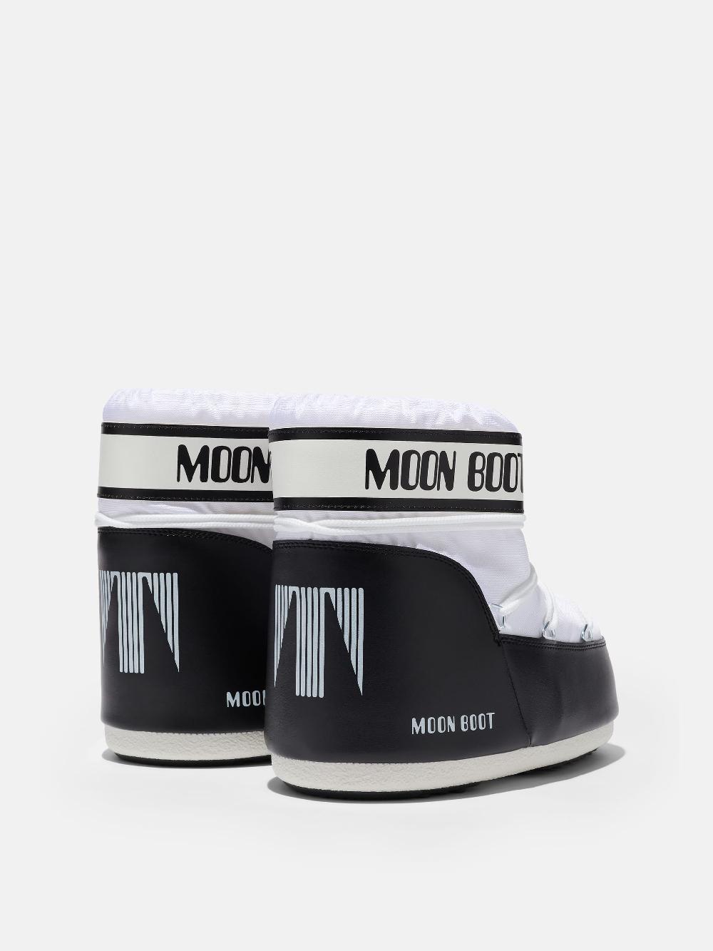 Moon Boot ICON LOW BIANCO IN NYLON Consegna Veloce