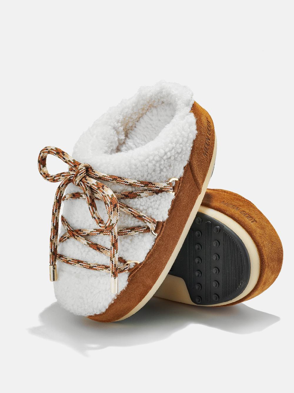 Moon Boot ICON MULE NOCCIOLA IN SHEARLING Affare Del Giorno