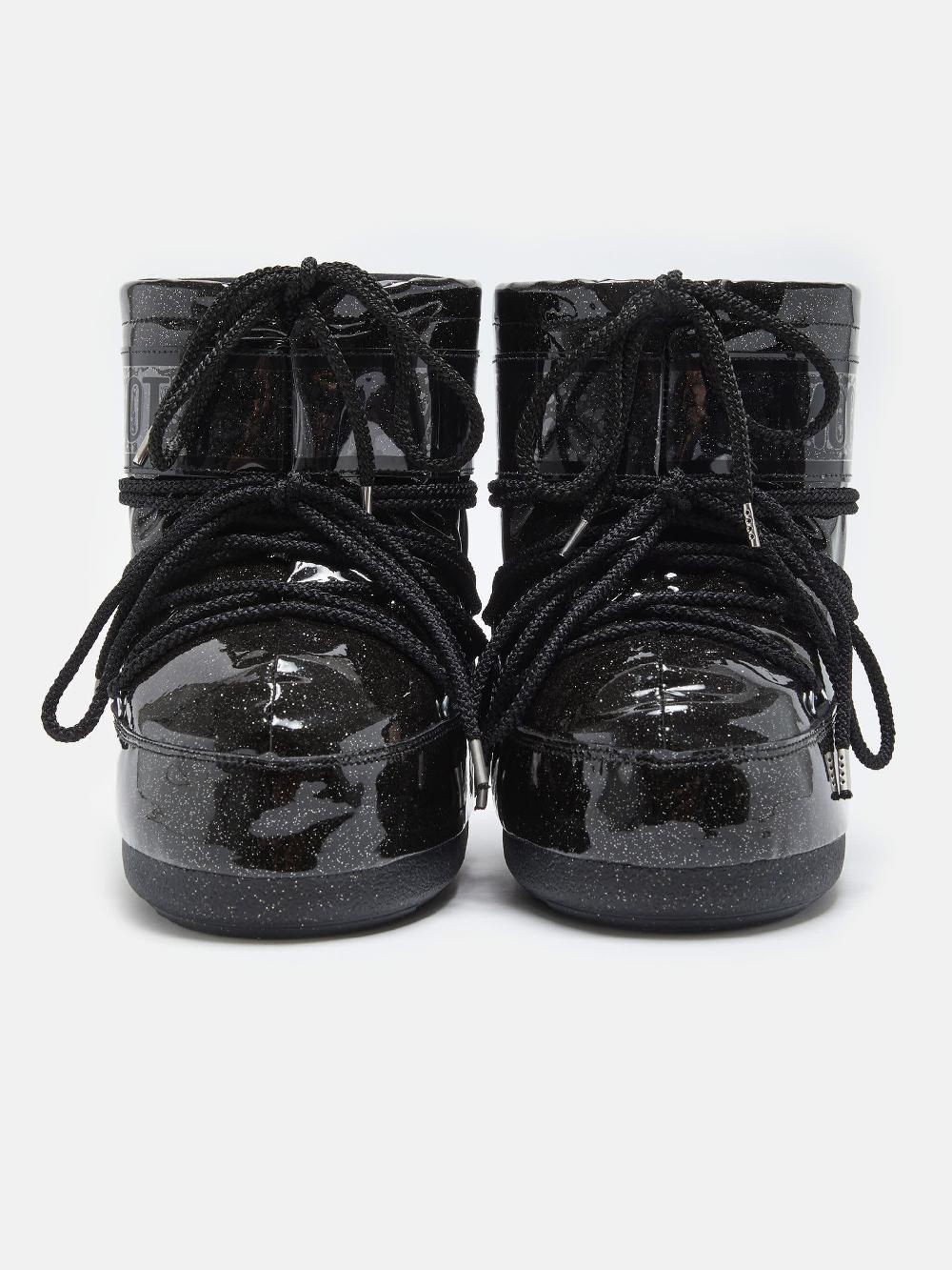 Moon Boot ICON LOW GLITTER NERO Sottocosto