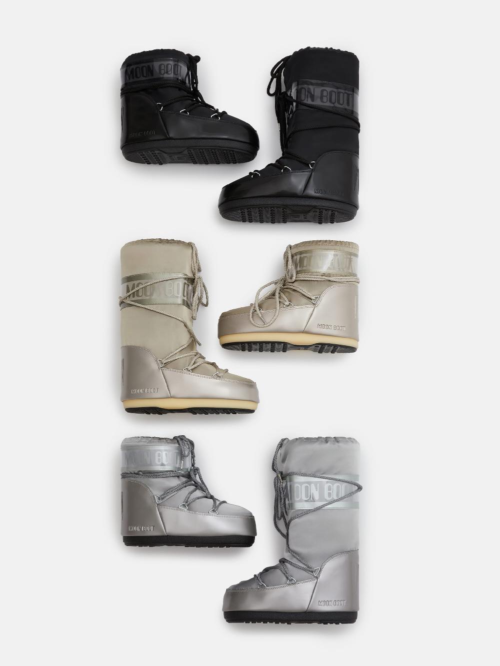 Moon Boot ICON GLANCE PLATINO IN RASO Convenienza