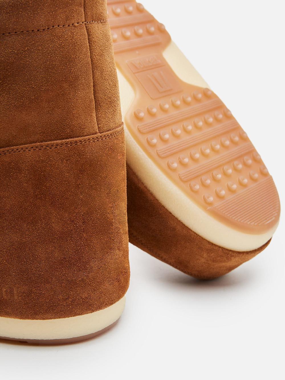 Moon Boot ICON LOW MARRONE IN PELLE SCAMOSCIATA SENZA LACCI Presa