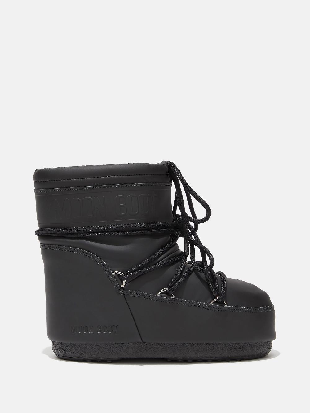 Moon Boot ICON LOW NERO IN GOMMA Outlet