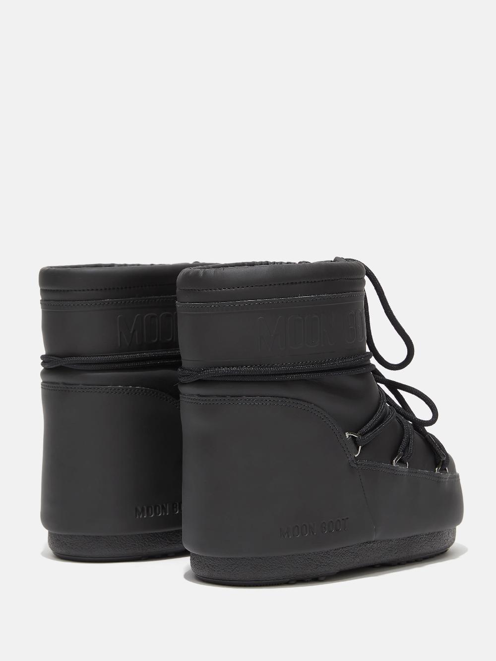 Moon Boot ICON LOW NERO IN GOMMA Outlet