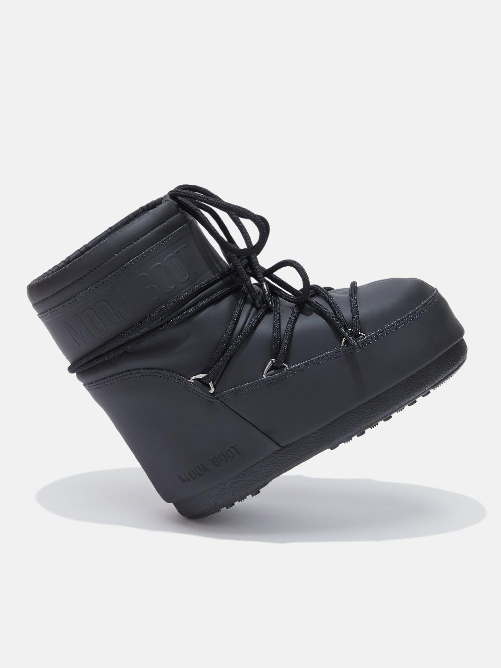 Moon Boot ICON LOW NERO IN GOMMA Outlet