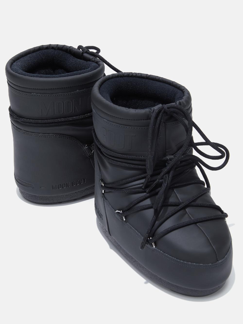 Moon Boot ICON LOW NERO IN GOMMA Outlet