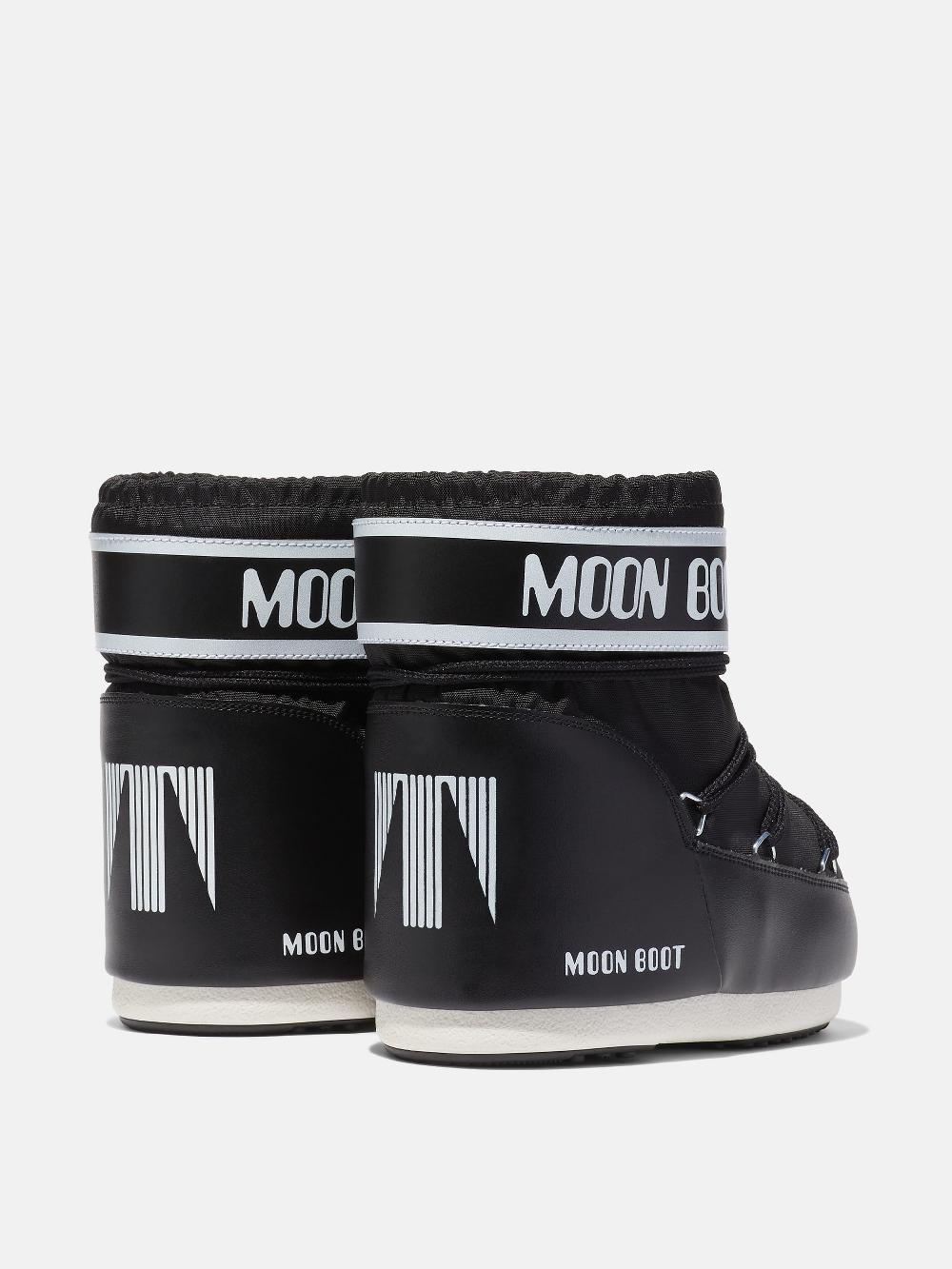 Moon Boot ICON LOW NERO IN NYLON Offerta San Valentino