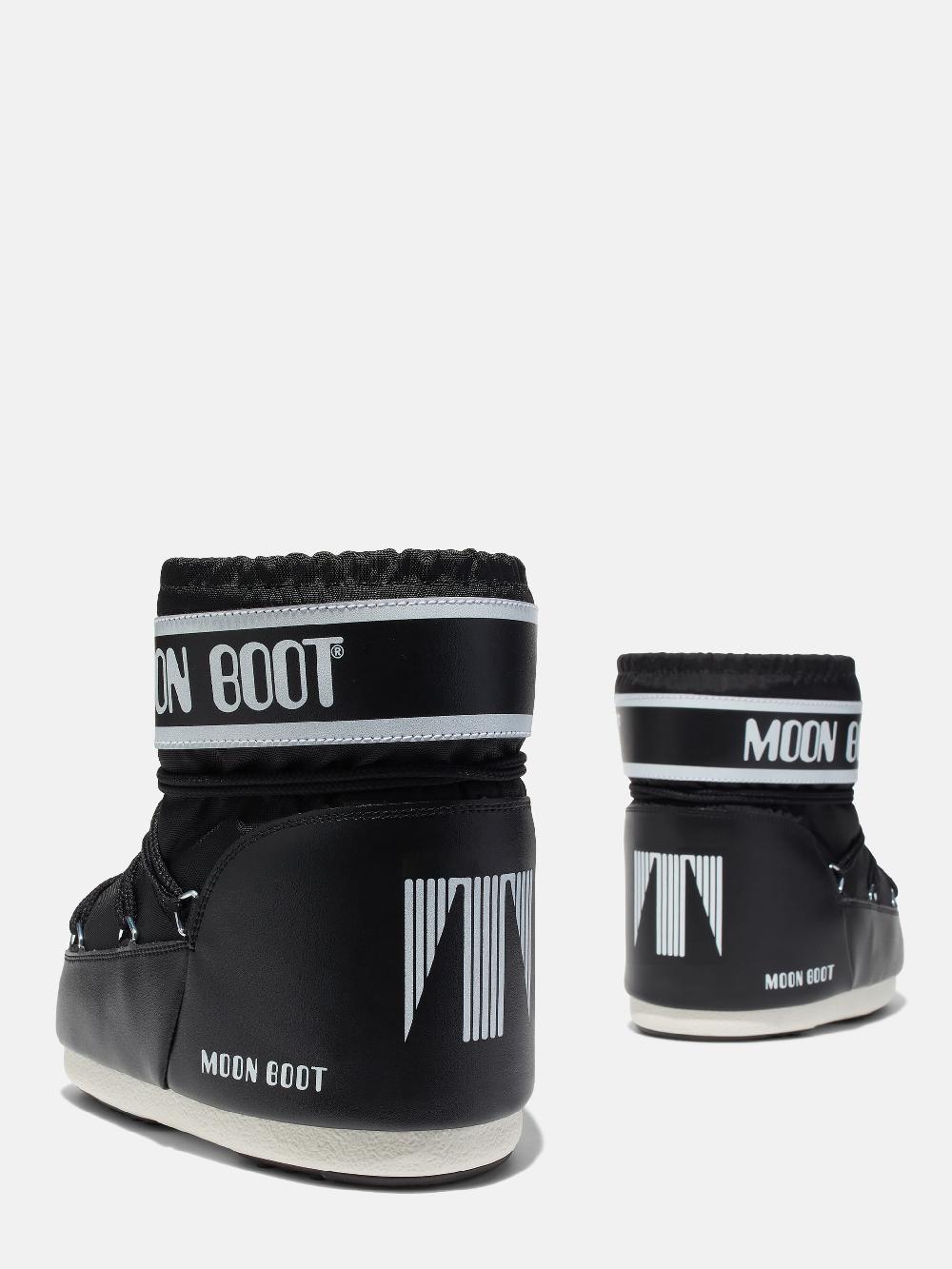 Moon Boot ICON LOW NERO IN NYLON Offerta San Valentino