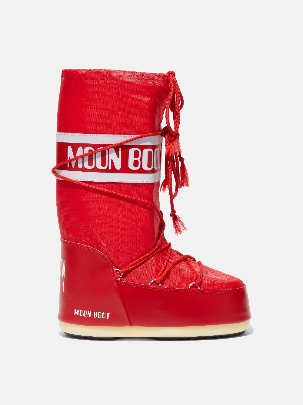 Moon Boot ICON ROSSO IN NYLON Offerte