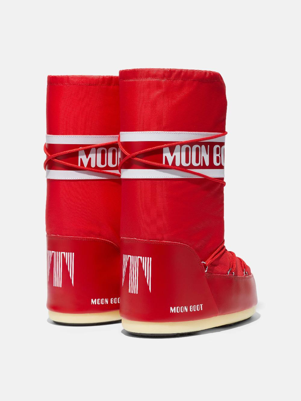 Moon Boot ICON ROSSO IN NYLON Offerte