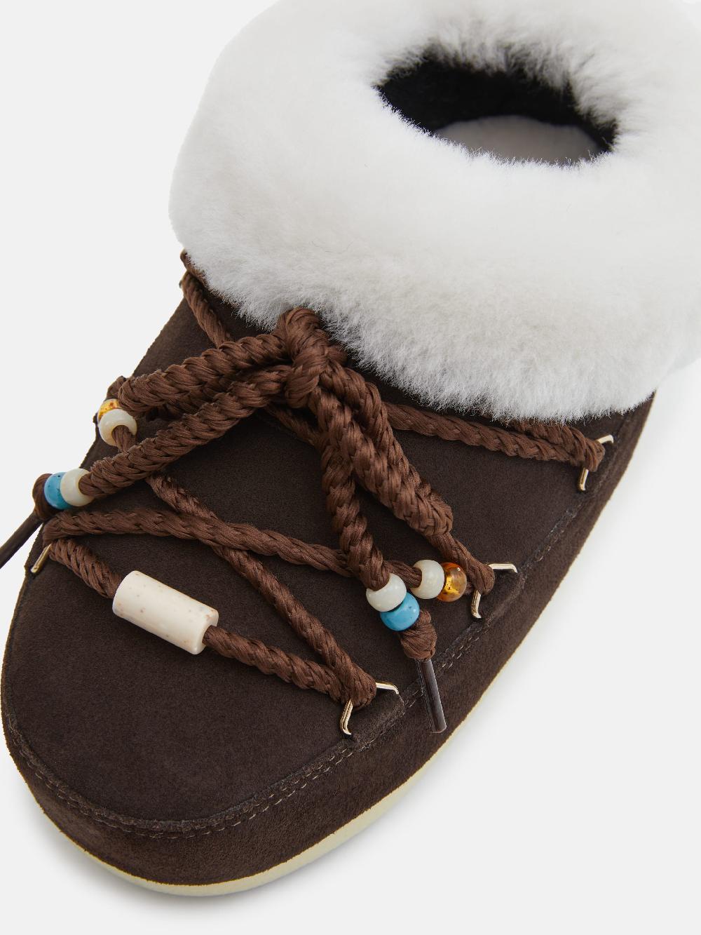 Moon Boot MB EVX MULE SUEDE BEADS Nuovo