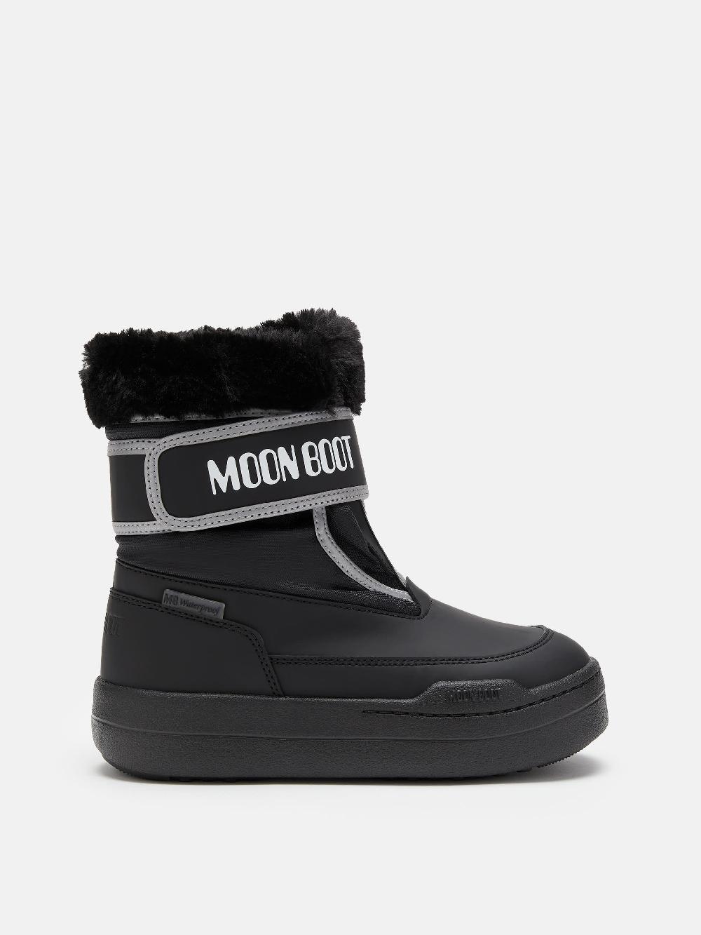 Moon Boot JUNIOR PARK NERO CON CHIUSURA A STRAPPO Offerte