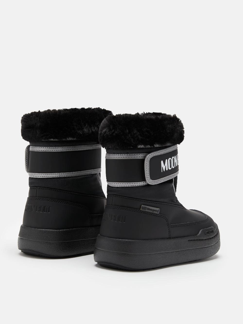 Moon Boot JUNIOR PARK NERO CON CHIUSURA A STRAPPO Offerte