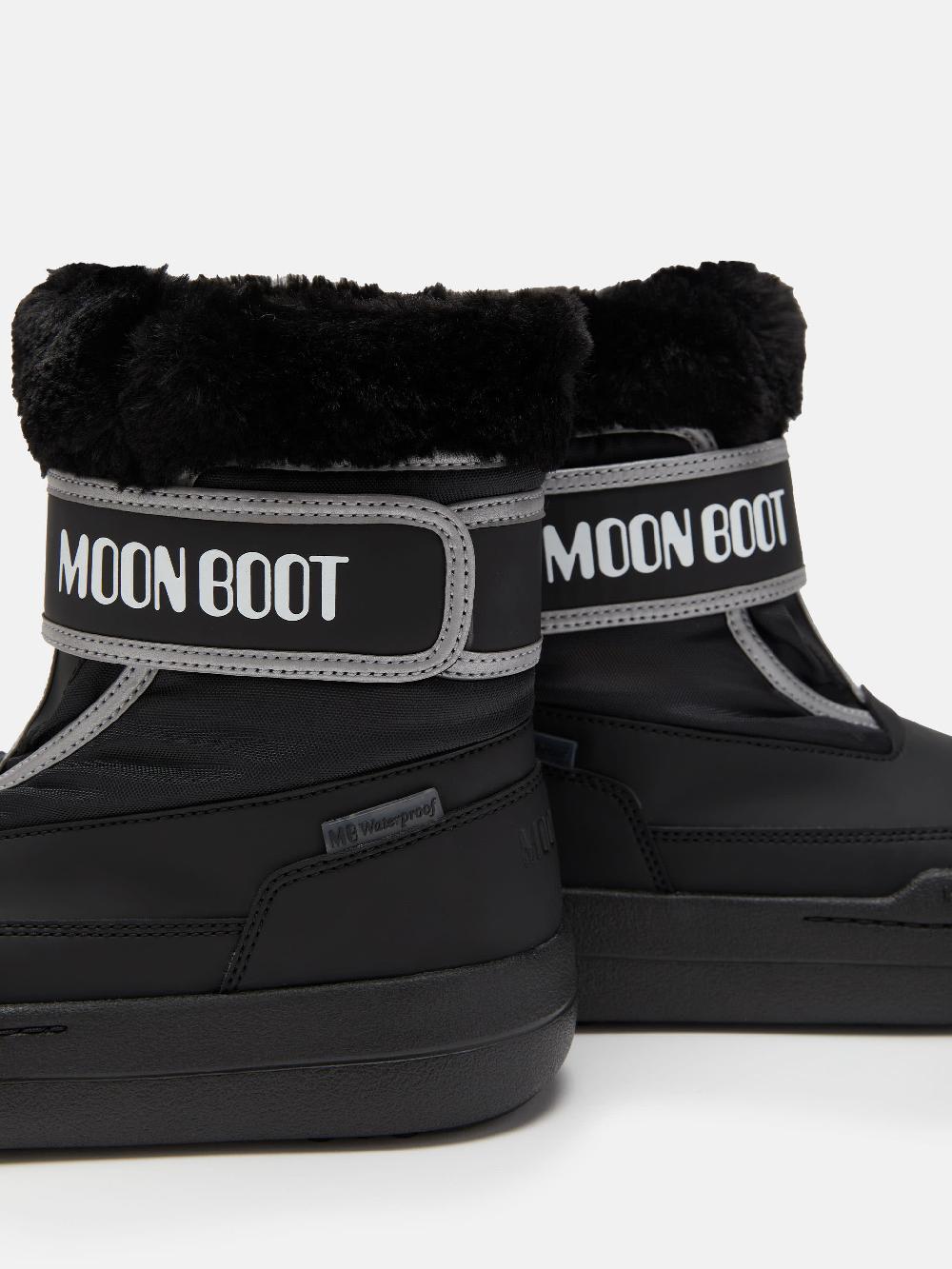 Moon Boot JUNIOR PARK NERO CON CHIUSURA A STRAPPO Offerte