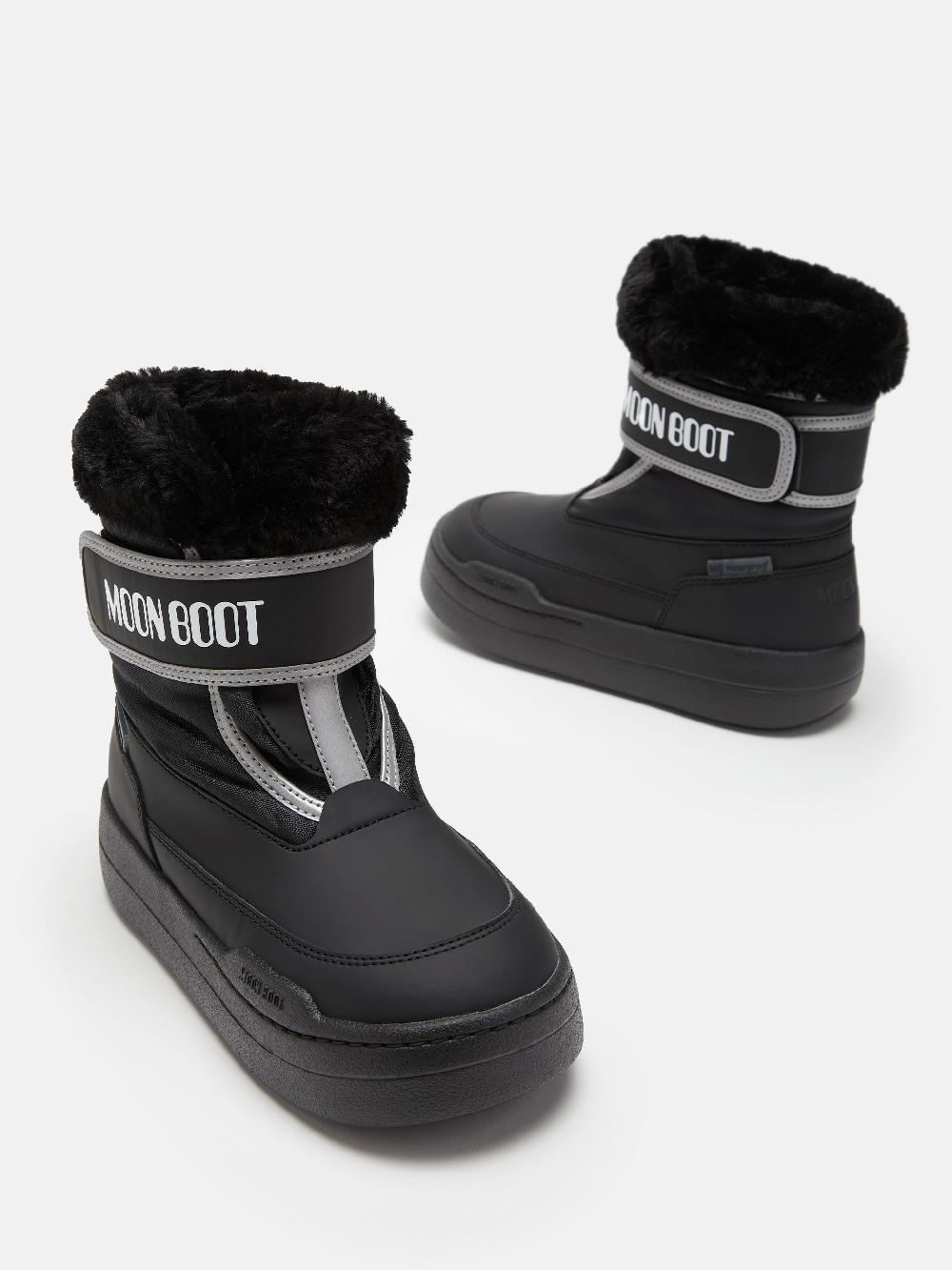 Moon Boot JUNIOR PARK NERO CON CHIUSURA A STRAPPO Offerte