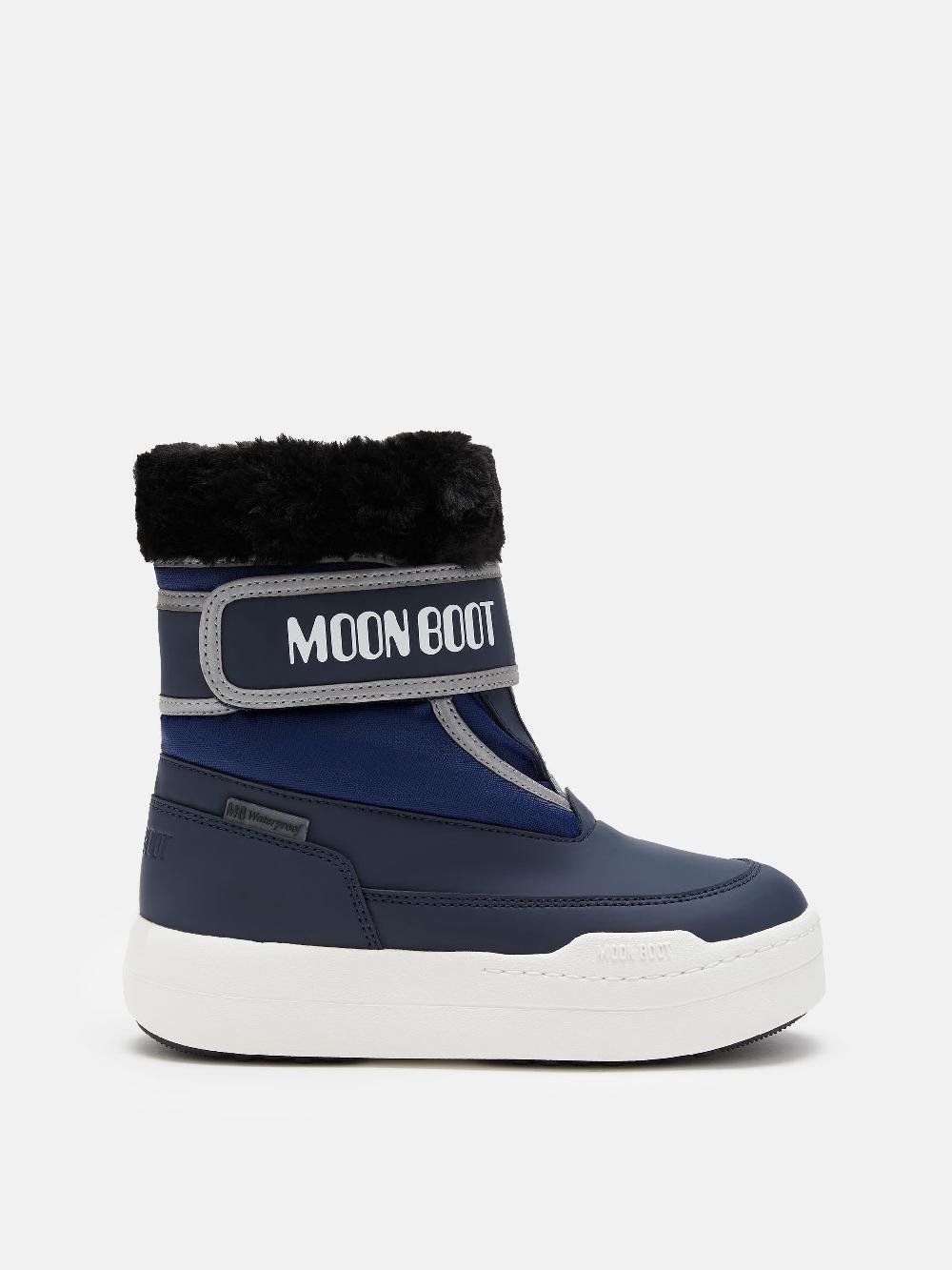 Moon Boot JUNIOR PARK BLU CON CHIUSURA A STRAPPO Hotsell