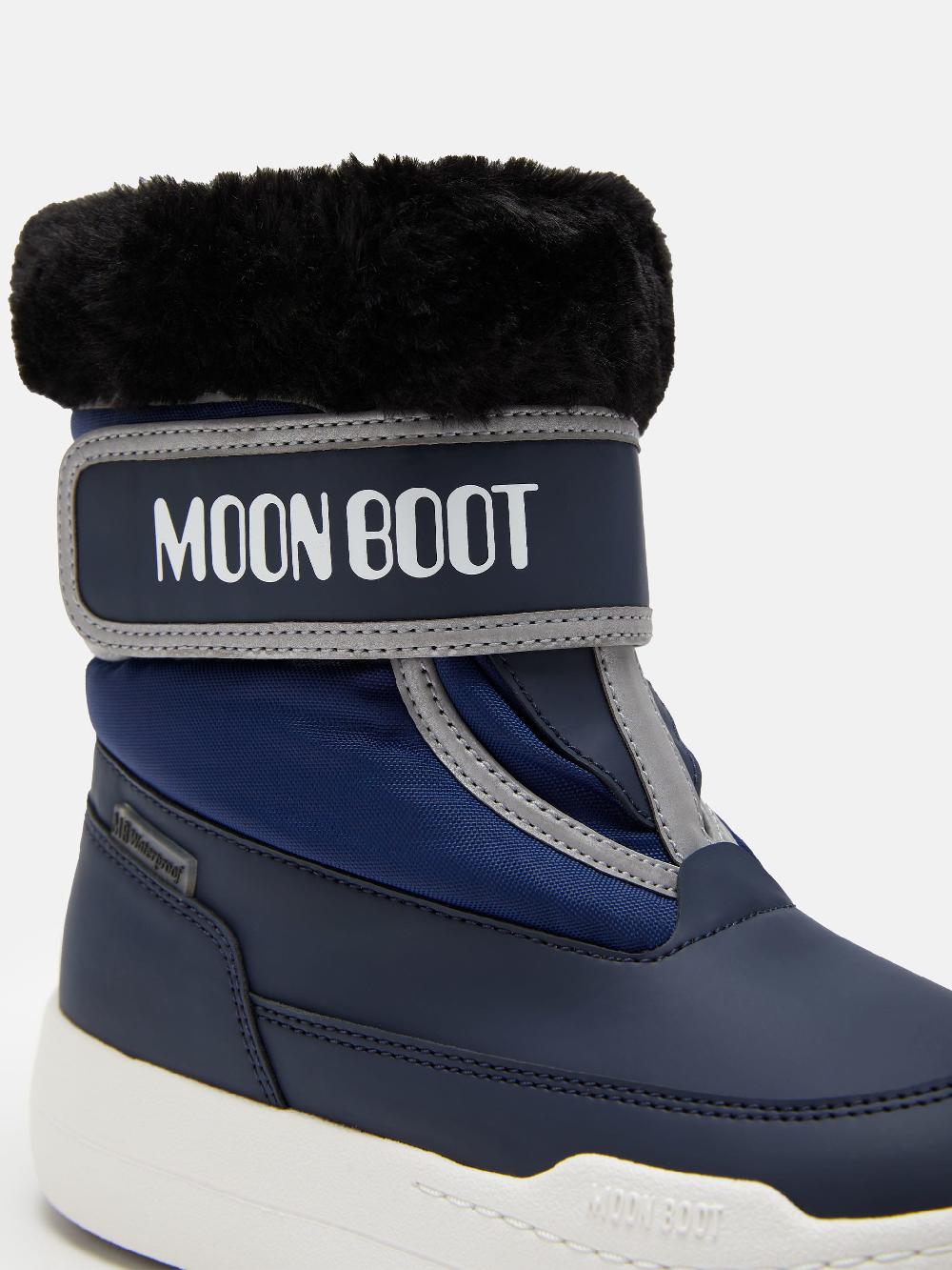 Moon Boot JUNIOR PARK BLU CON CHIUSURA A STRAPPO Hotsell