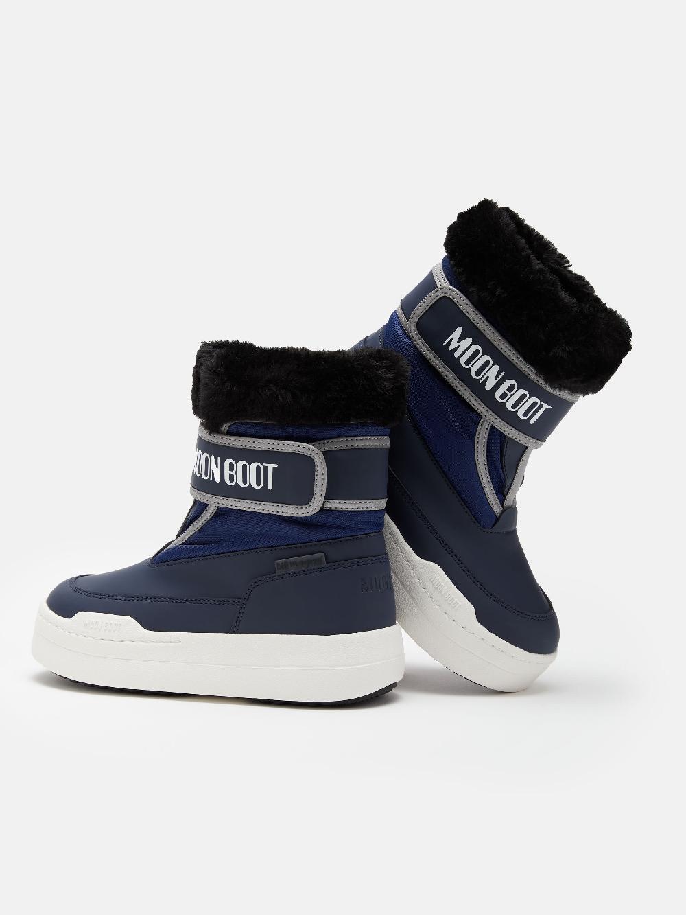 Moon Boot JUNIOR PARK BLU CON CHIUSURA A STRAPPO Hotsell