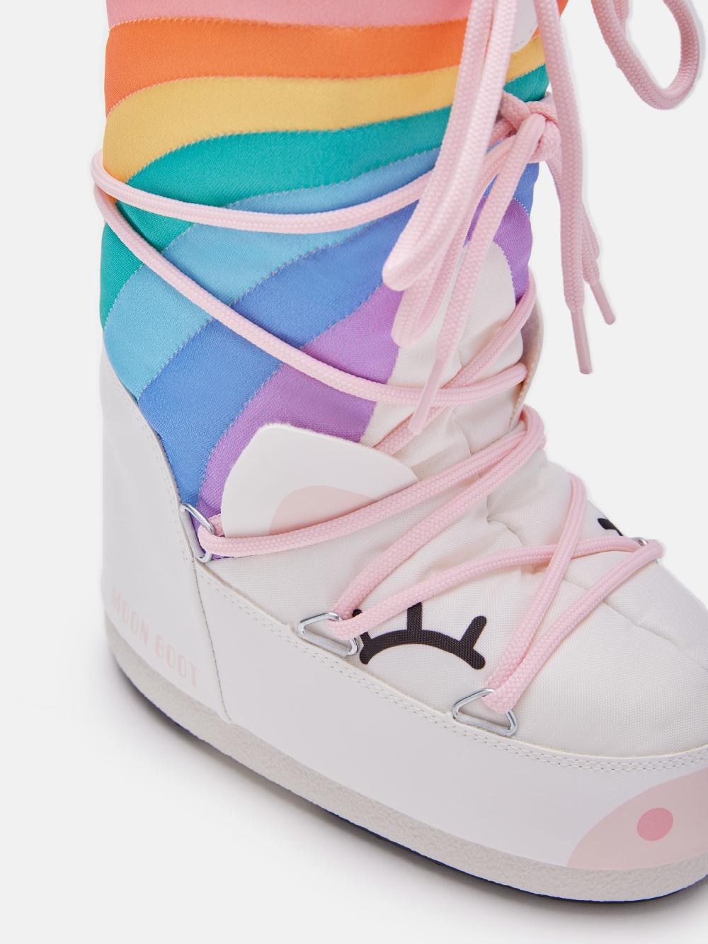 Moon Boot ICON JUNIOR UNICORN BIANCO Vendita Economica