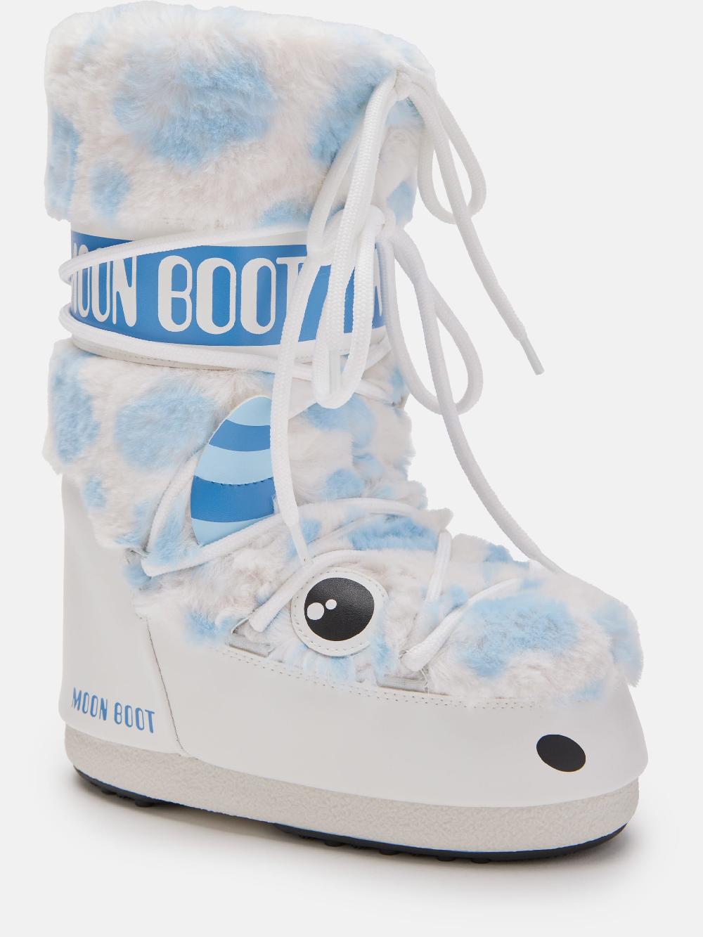 Moon Boot ICON JUNIOR YETI FAUX-FUR BIANCO Negozio