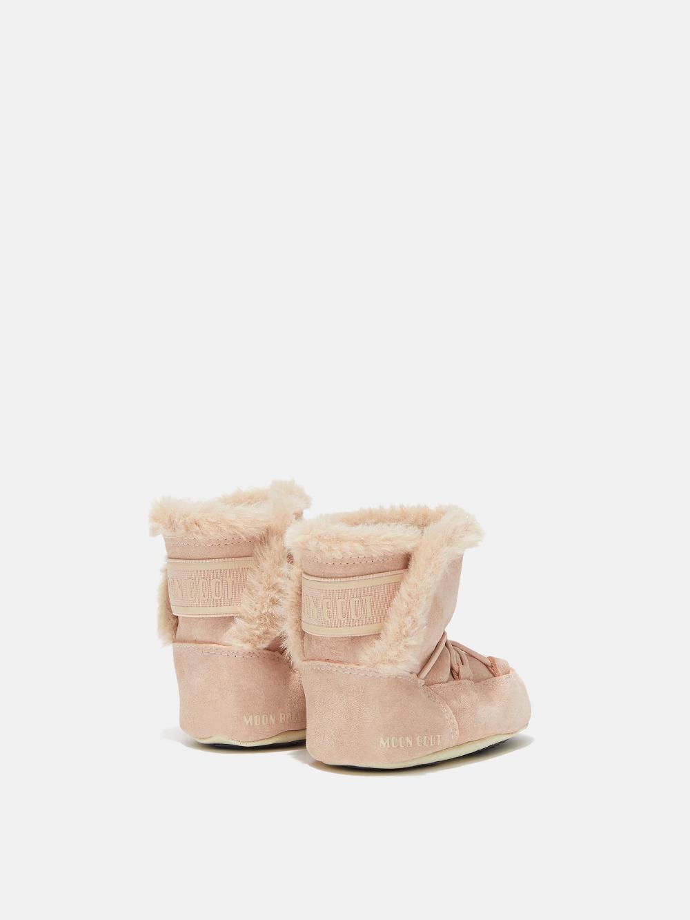 Moon Boot CRIB ROSA CHIARO IN PELLE SCAMOSCIATA In Saldo