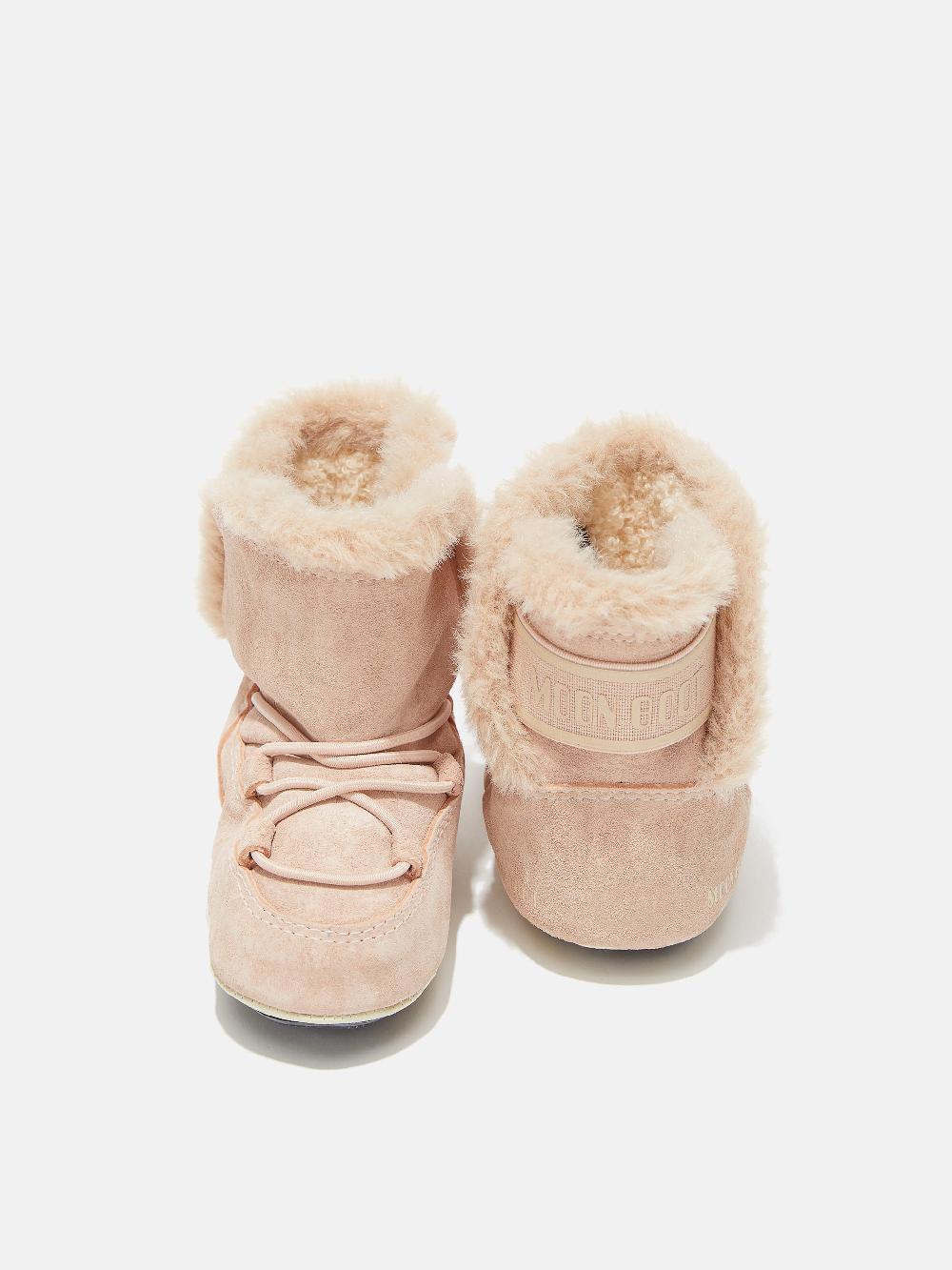 Moon Boot CRIB ROSA CHIARO IN PELLE SCAMOSCIATA In Saldo
