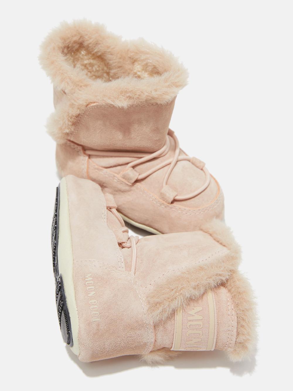 Moon Boot CRIB ROSA CHIARO IN PELLE SCAMOSCIATA In Saldo