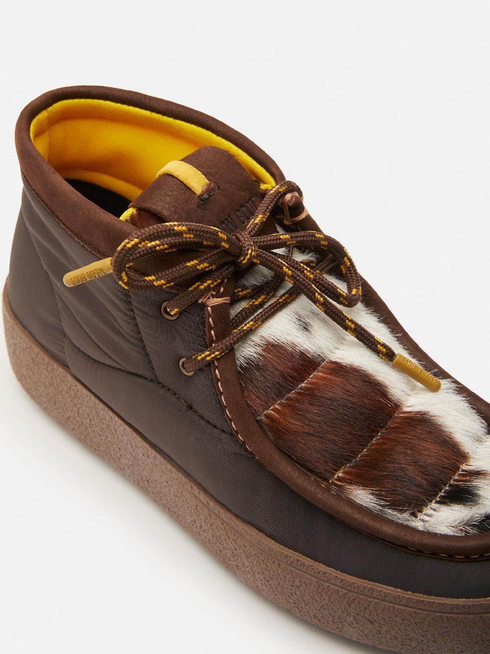 Moon Boot MTRACK MID PONY MARRONE CON MOTIVO PEZZATO Pezzi Unici