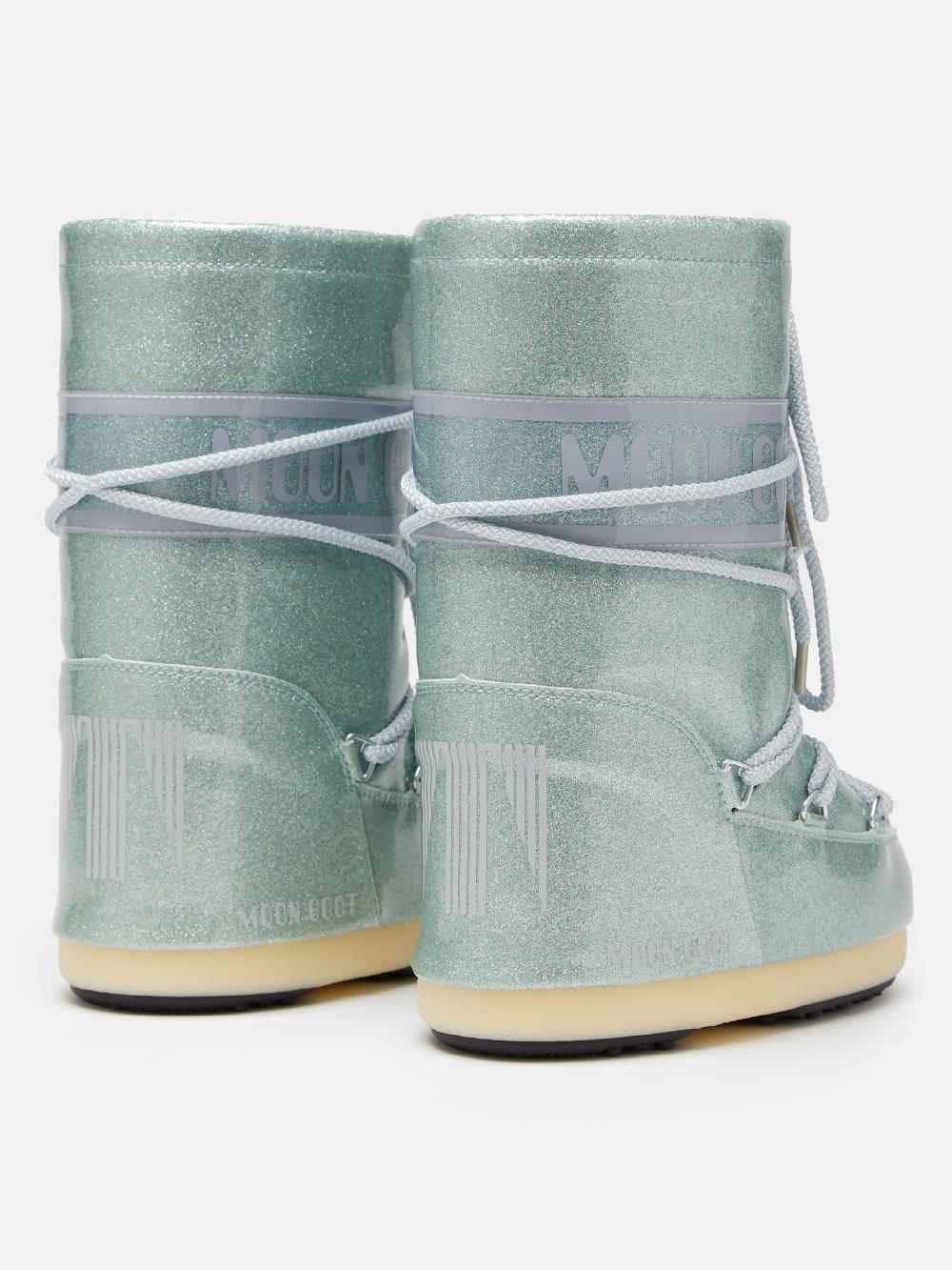 Moon Boot ICON JUNIOR GLITTER BLU Shopping Online