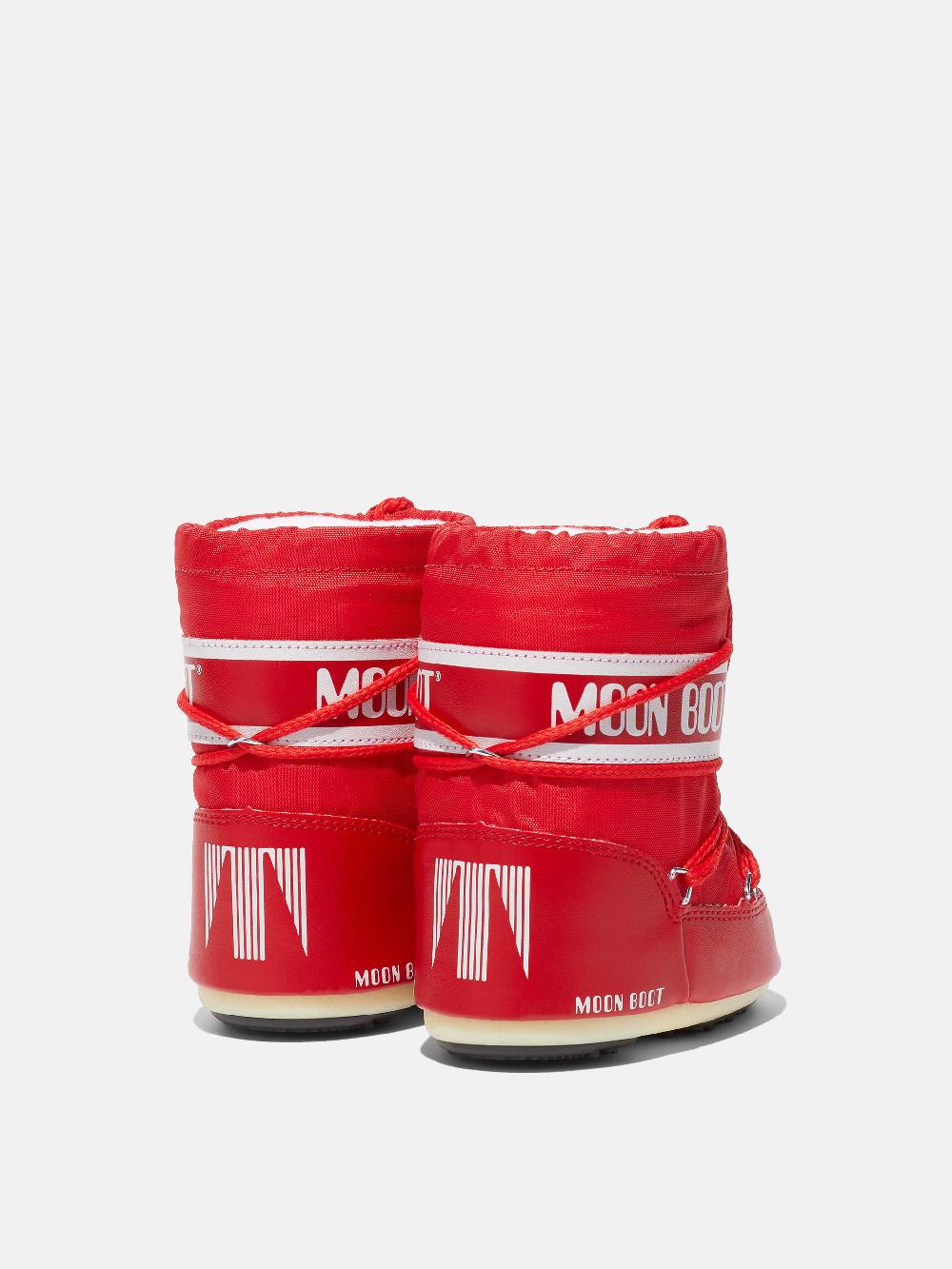 Moon Boot ICON MINI ROSSO IN NYLON Sottocosto