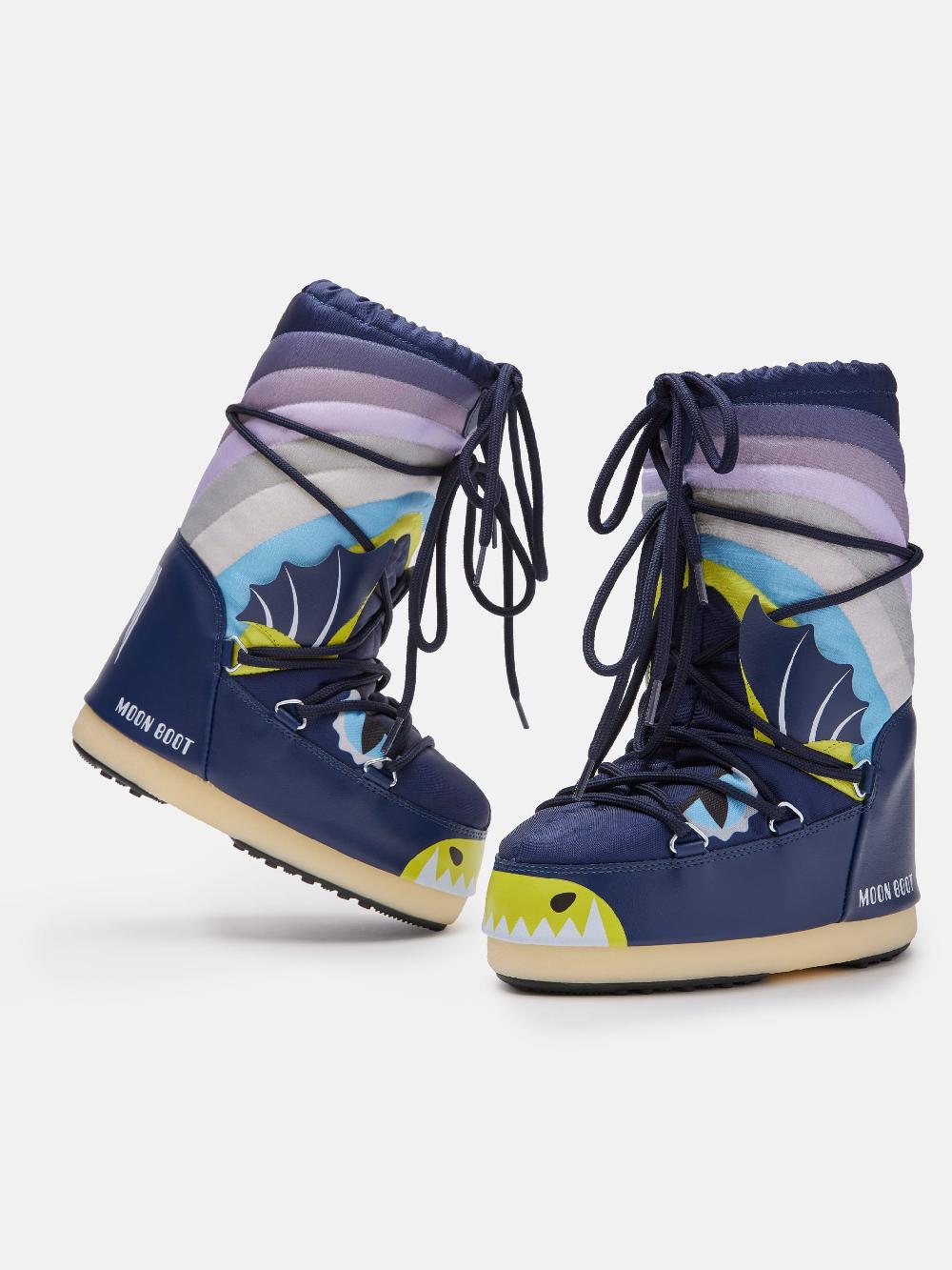 Moon Boot ICON JUNIOR DRAGON BLU Presa