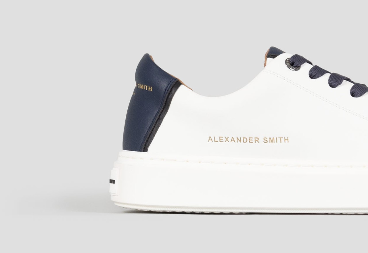 ﻿Alexander Smith LONDON MAN WHITE BLUE Affare Del Giorno