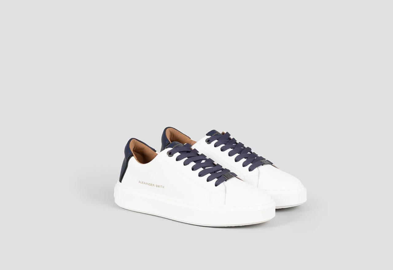 ﻿Alexander Smith LONDON MAN WHITE BLUE Affare Del Giorno