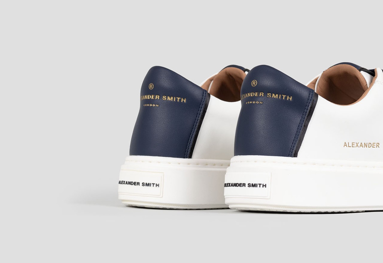 ﻿Alexander Smith LONDON MAN WHITE BLUE Affare Del Giorno