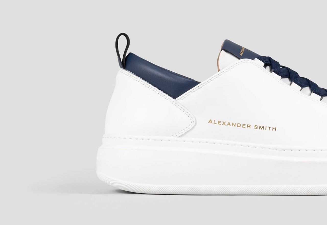 Alexander Smith WEMBLEY MAN WHITE BLUE Saldi Di Fabbrica