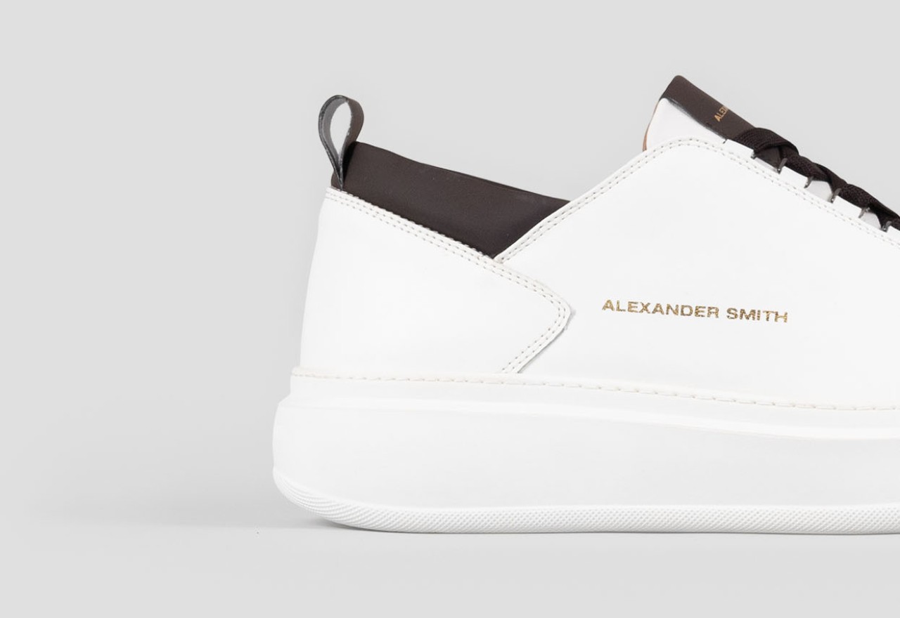 Alexander Smith WEMBLEY MAN WHITE DARK BROWN Negozio