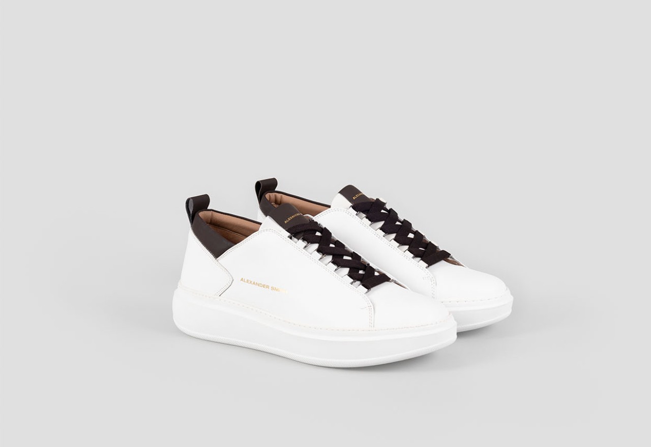 Alexander Smith WEMBLEY MAN WHITE DARK BROWN Negozio