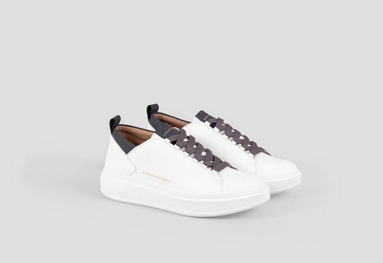 Alexander Smith WEMBLEY MAN WHITE DARK GREY In Saldo