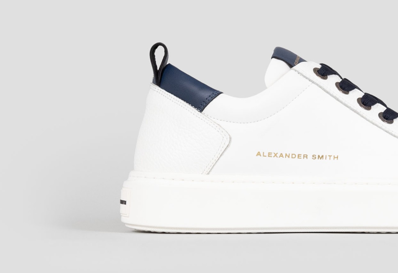 Alexander Smith BOND MAN WHITE BLUE Qualità