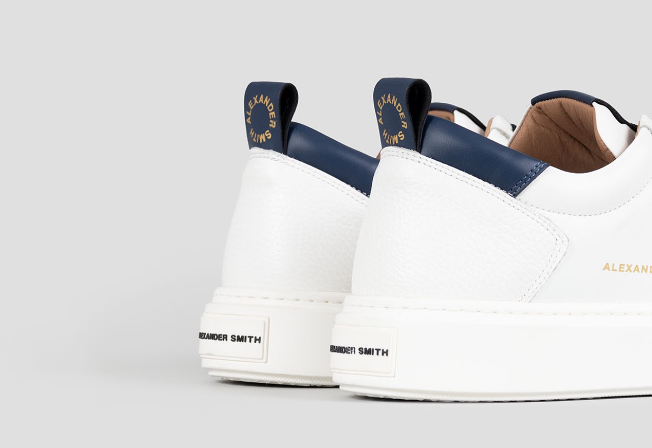 Alexander Smith BOND MAN WHITE BLUE Qualità