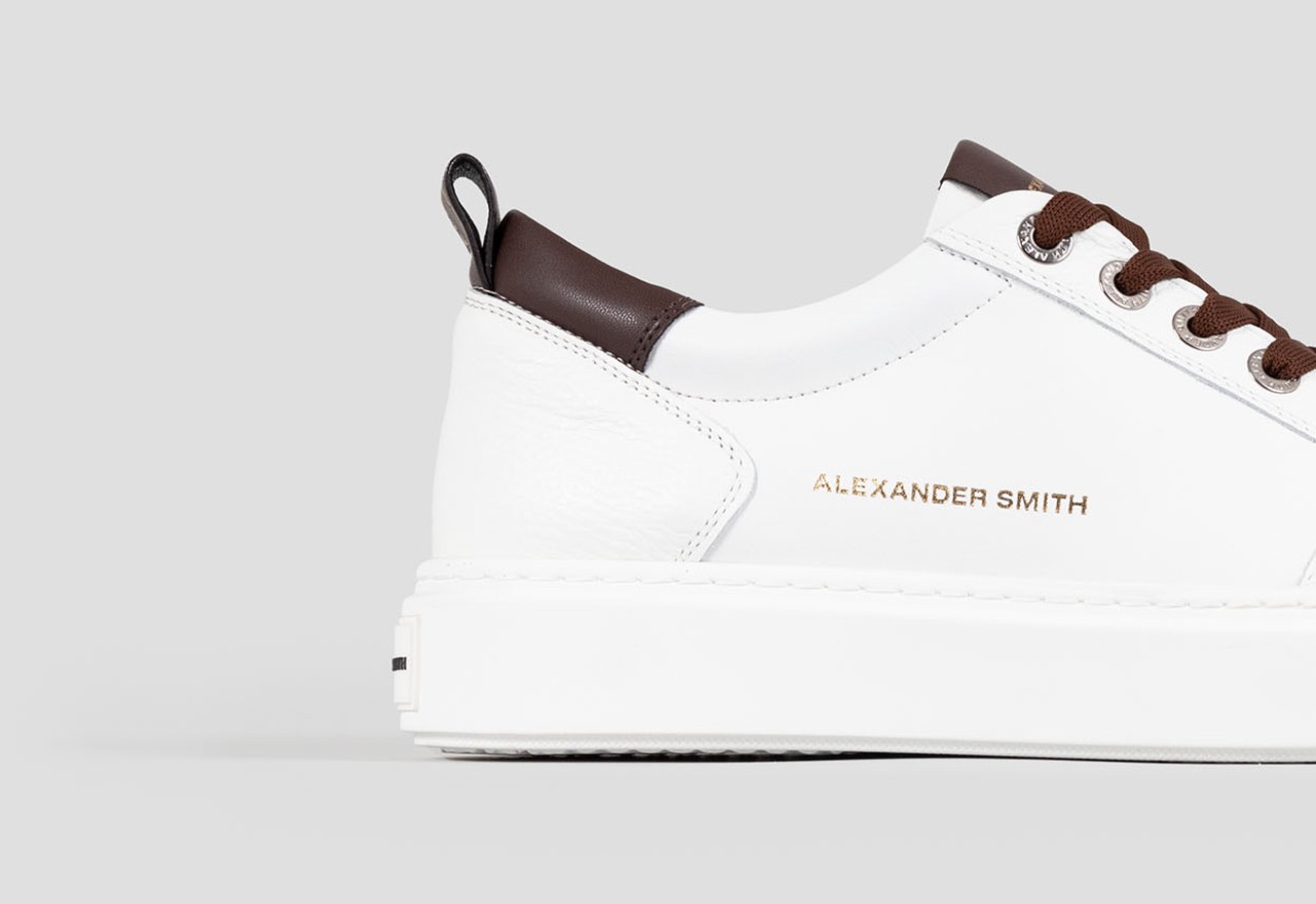 Alexander Smith BOND MAN WHITE DARK BROWN Spedizione Gratuita