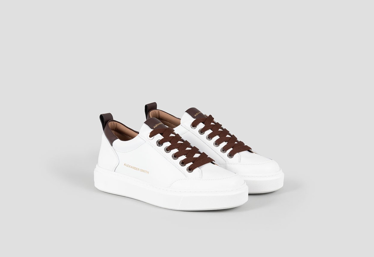 Alexander Smith BOND MAN WHITE DARK BROWN Spedizione Gratuita