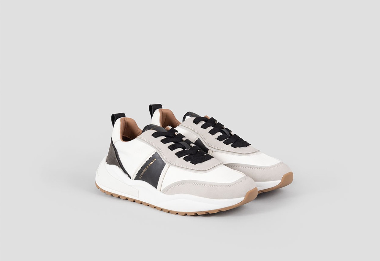 Alexander Smith ECO-DOVER MAN WHITE BLACK Presa