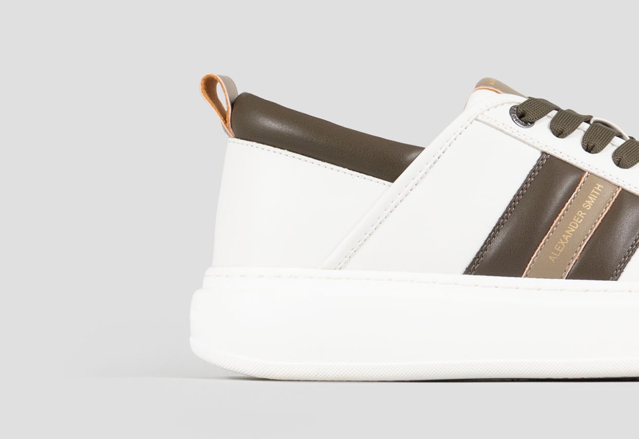 Alexander Smith ECO-WEMBLEY MAN WHITE MILITARY OLIVE Outlet