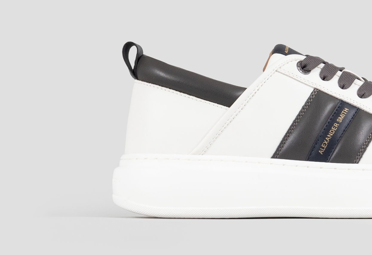 Alexander Smith ECO-WEMBLEY MAN WHITE DARK SMOKE BLUE In Vendita