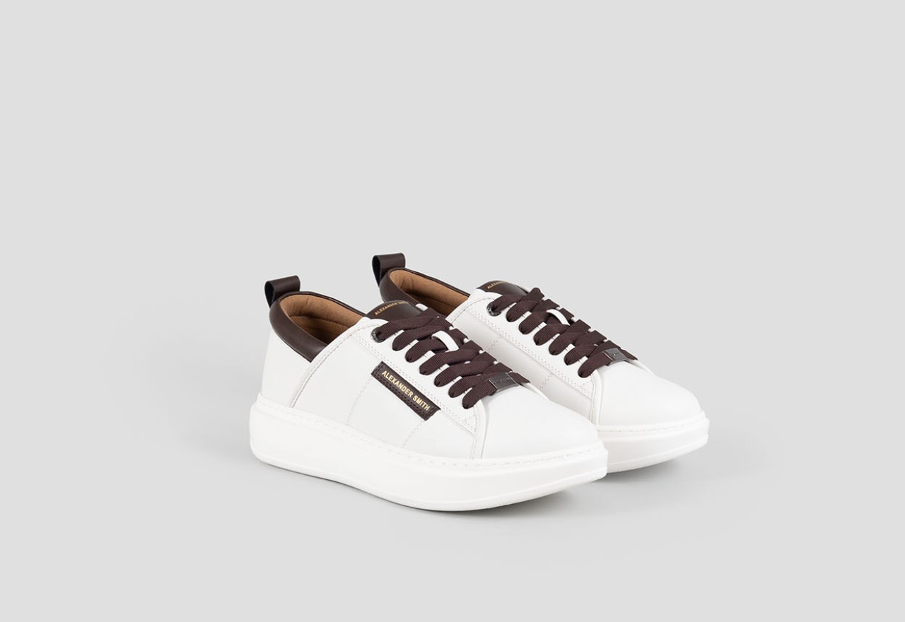 Alexander Smith ECO-WEMBLEY MAN WHITE DARK COGNAC Hotsell