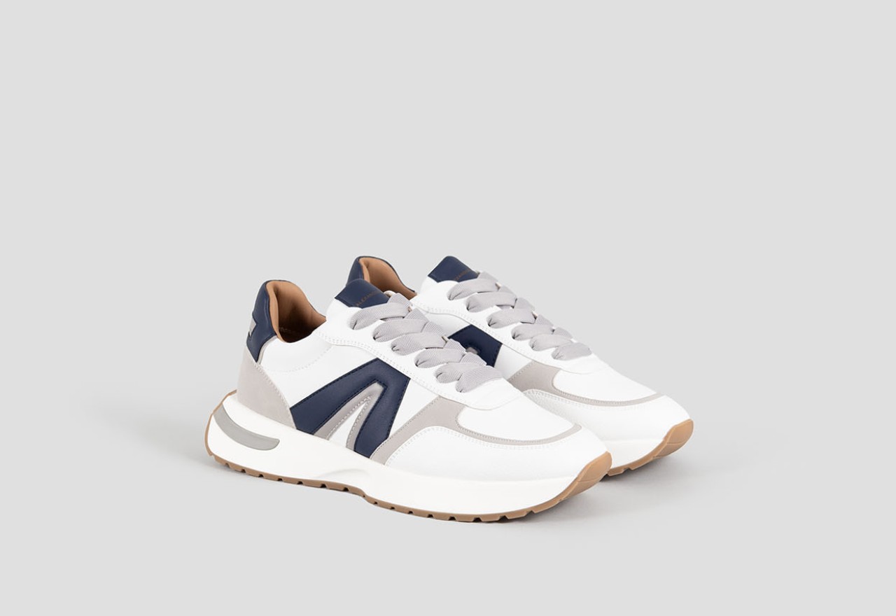 Alexander Smith HYDE MAN WHITE BLUE GREY Moda