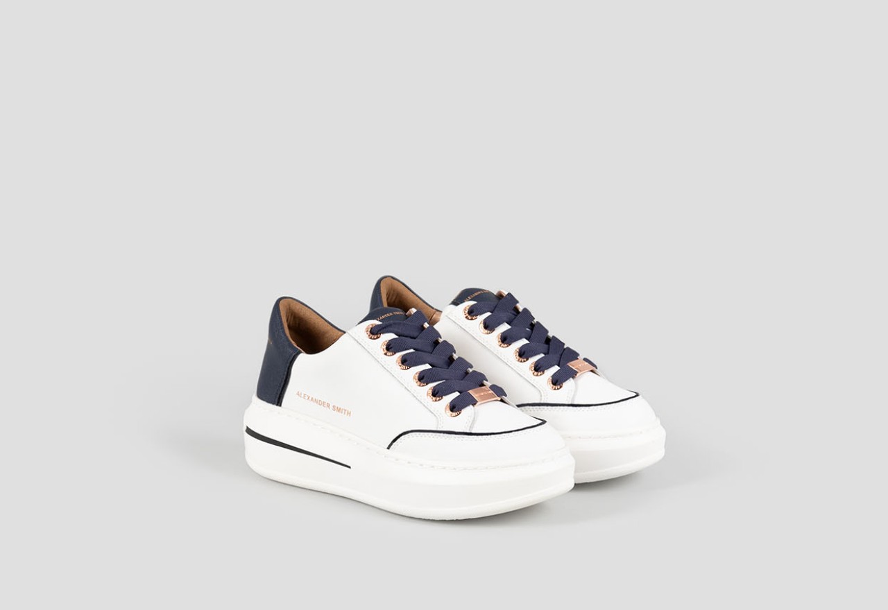 Alexander Smith LANCASTER WOMAN WHITE BLUE Qualità