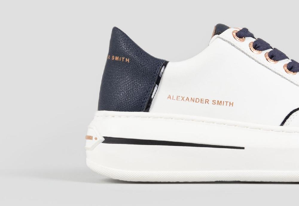 Alexander Smith LANCASTER WOMAN WHITE BLUE Qualità